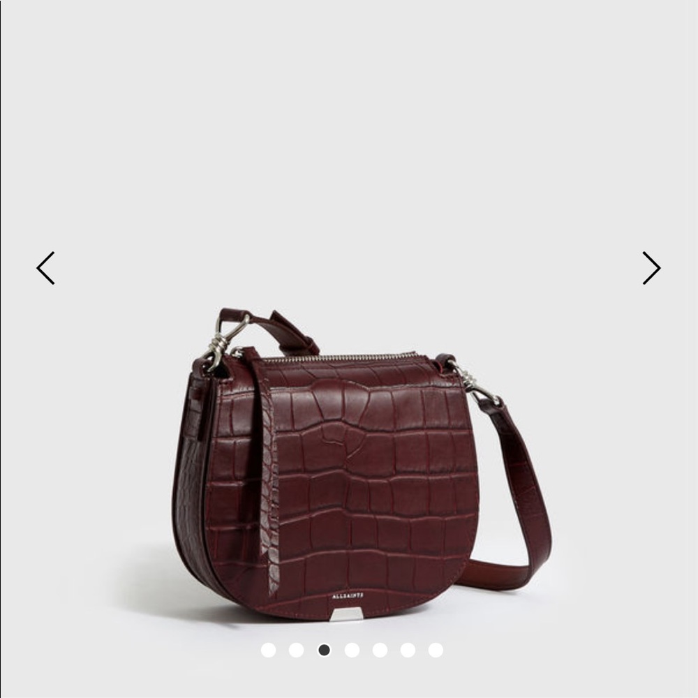 NWT ALLSAINTS Polly Round Leather Crossbody